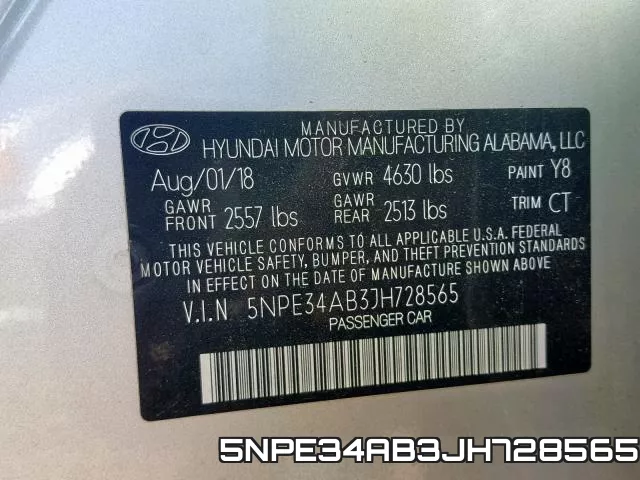 5NPE34AB3JH728565 фото 2