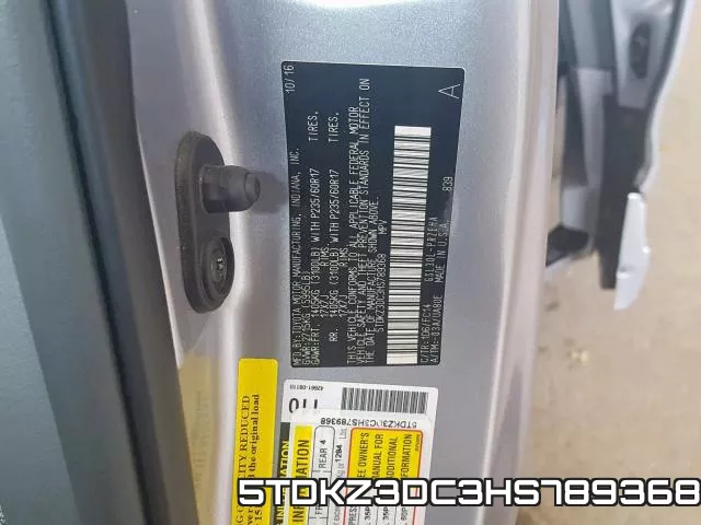 5TDKZ3DC3HS789368 фото 2