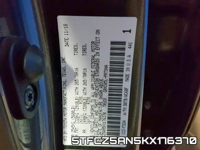 5TFCZ5AN5KX176370 фото 2