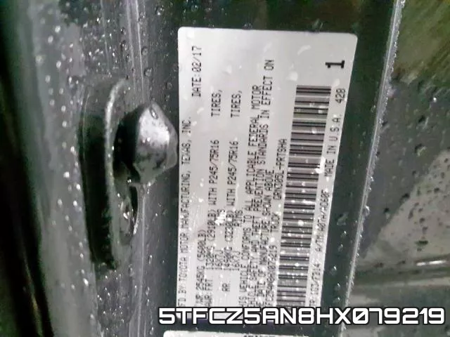 5TFCZ5AN8HX079219 фото 2