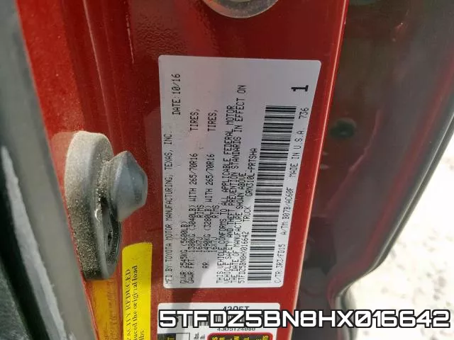 5TFDZ5BN8HX016642 фото 2