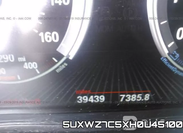 5UXWZ7C5XH0U45100 фото 8