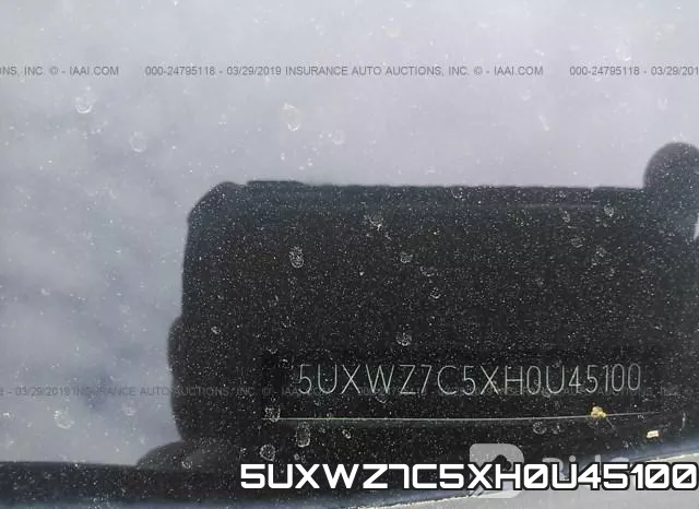 5UXWZ7C5XH0U45100 фото 10