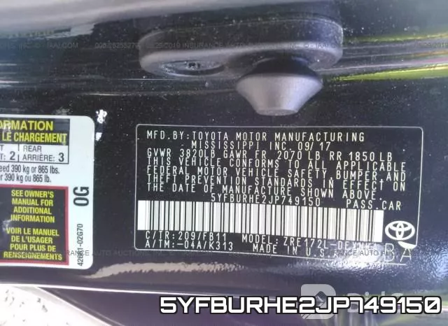 5YFBURHE2JP749150 фото 10