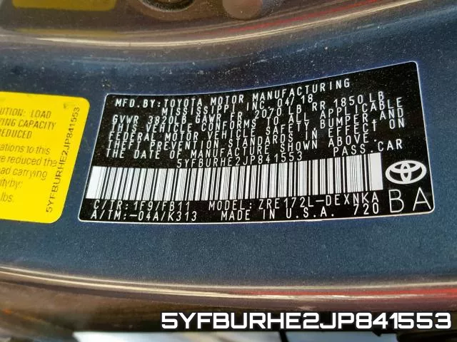 5YFBURHE2JP841553 фото 2
