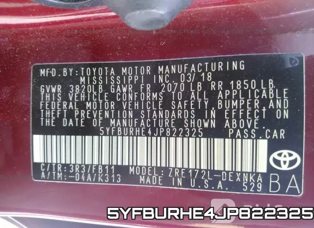 5YFBURHE4JP822325 фото 10