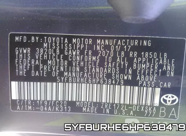 5YFBURHE6HP638479 фото 10