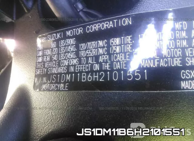 JS1DM11B6H2101551 фото 2