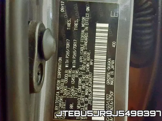 JTEBU5JR9J5498397 фото 2