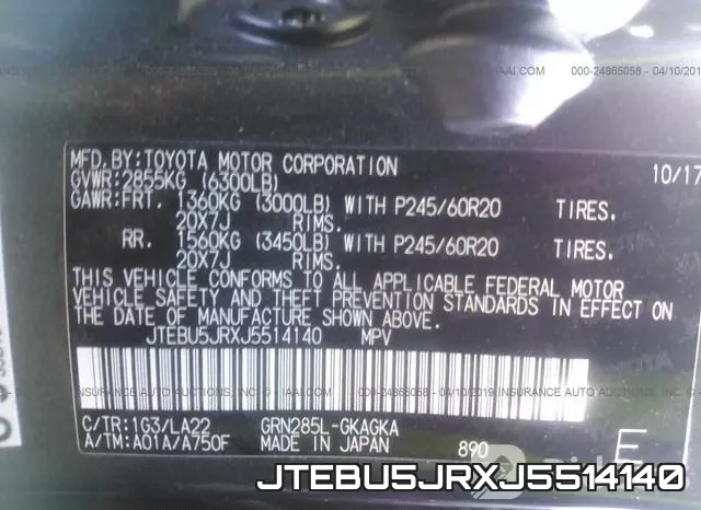JTEBU5JRXJ5514140 фото 10