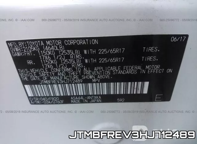 JTMBFREV3HJ712489 фото 10