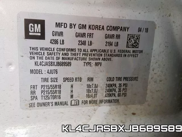KL4CJASBXJB689589 фото 2