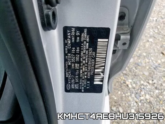 KMHCT4AE8HU315926 фото 2