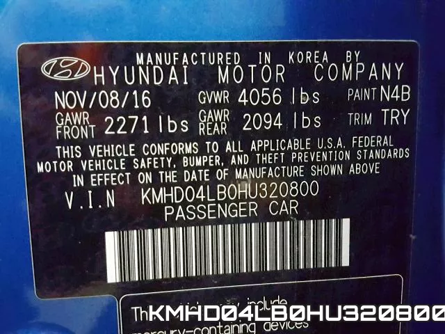 KMHD04LB0HU320800 фото 2