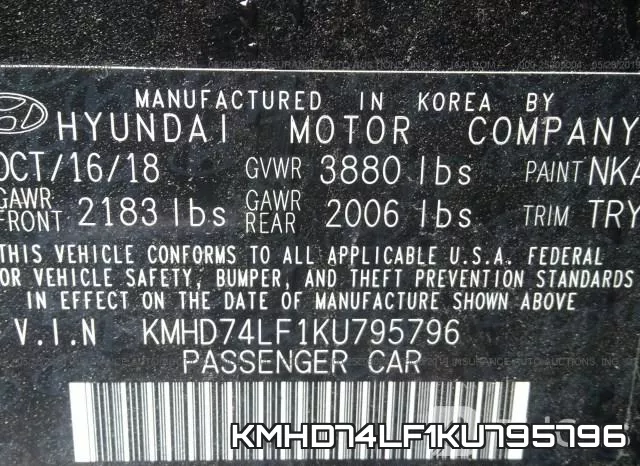 KMHD74LF1KU795796 фото 10