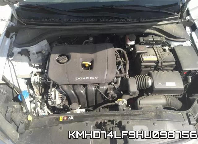 KMHD74LF9HU098756 фото 2