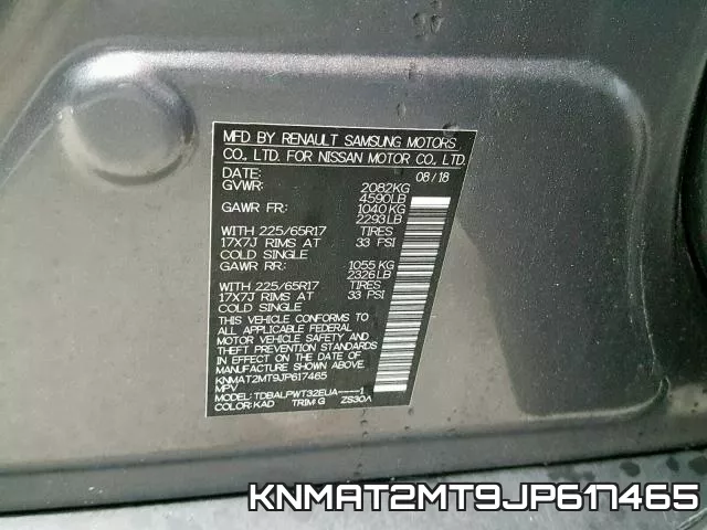 KNMAT2MT9JP617465 фото 2