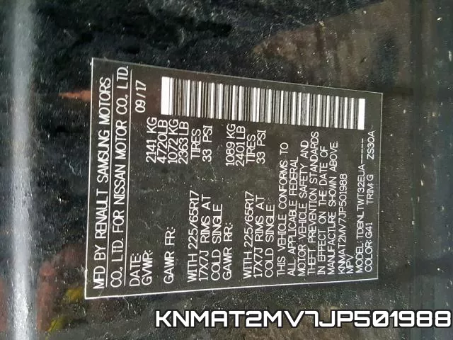 KNMAT2MV7JP501988 фото 2