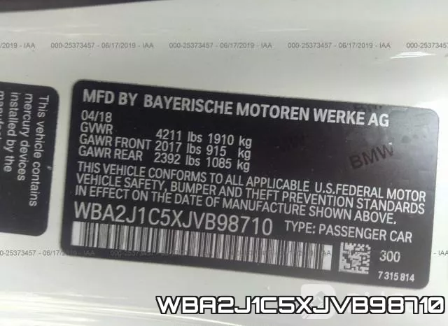WBA2J1C5XJVB98710 фото 10