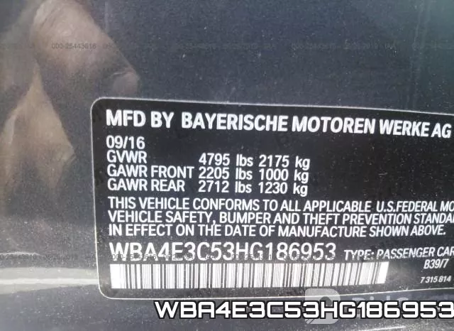 WBA4E3C53HG186953 фото 10