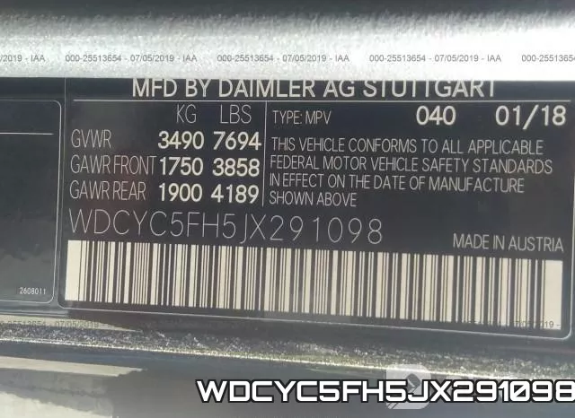 WDCYC5FH5JX291098 фото 10