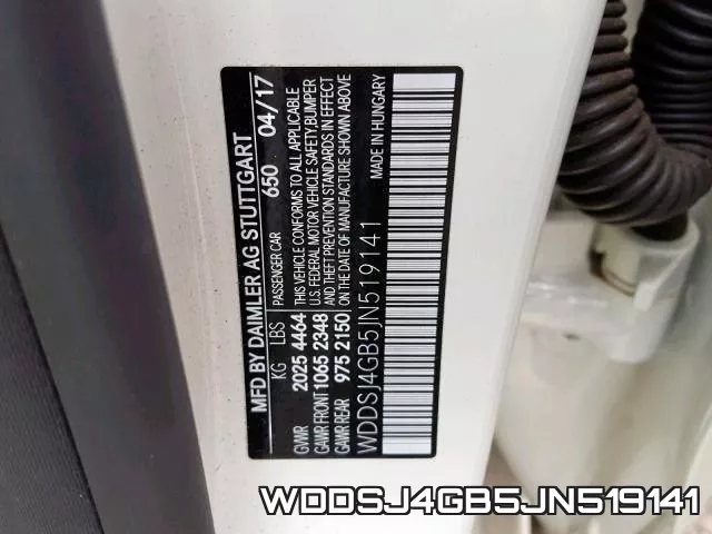 WDDSJ4GB5JN519141 фото 2