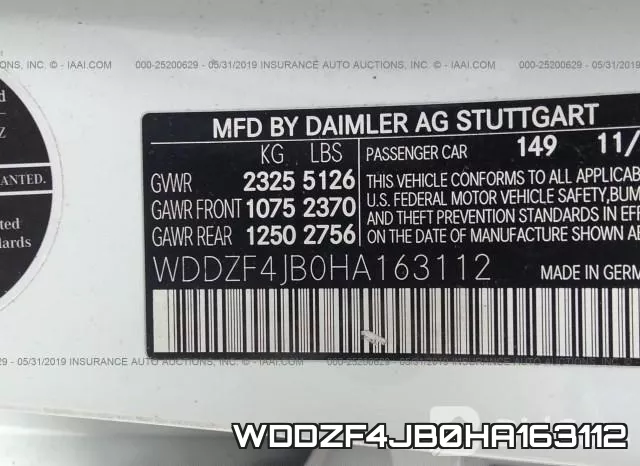 WDDZF4JB0HA163112 фото 10