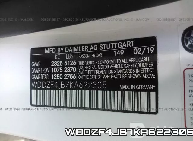 WDDZF4JB7KA622305 фото 10