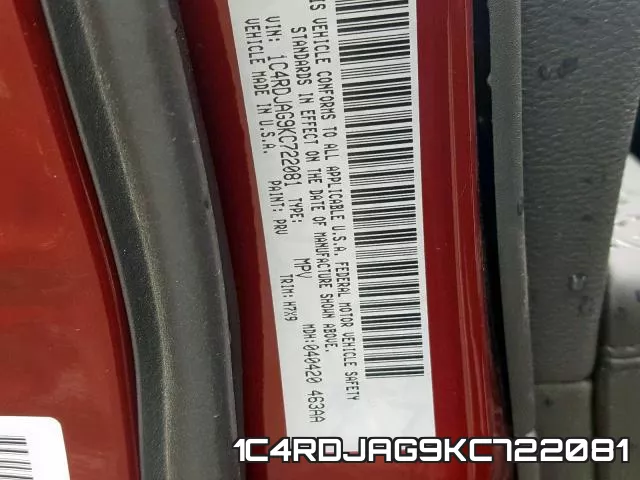 1C4RDJAG9KC722081 фото 2