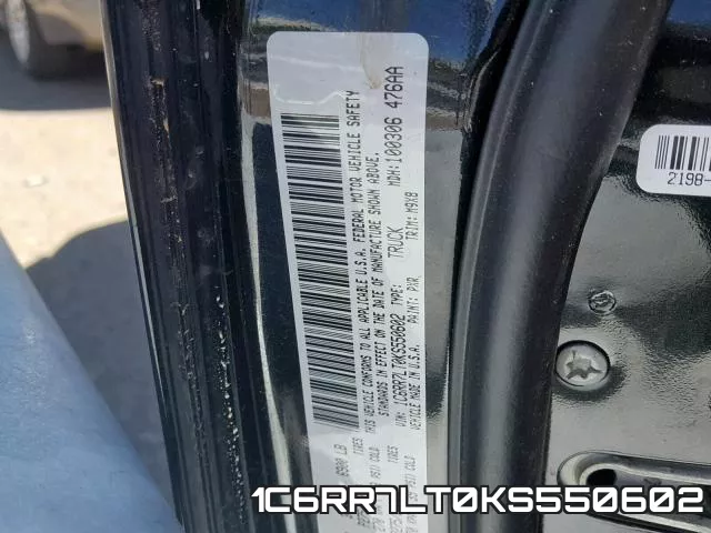 1C6RR7LT0KS550602 фото 2