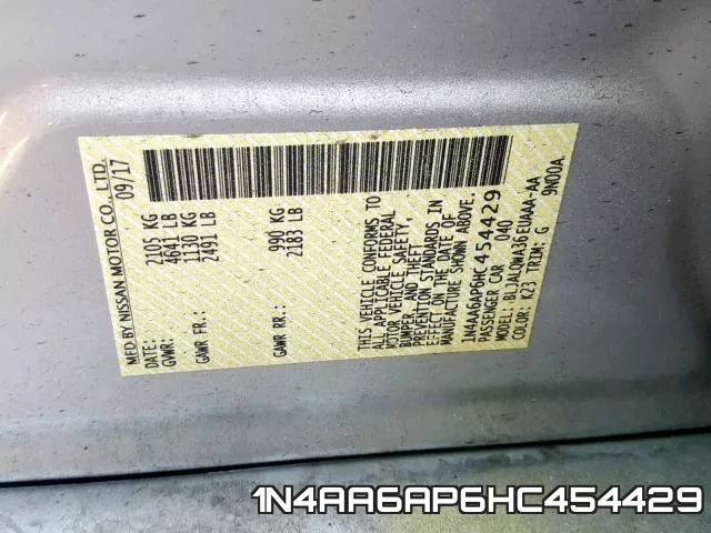 1N4AA6AP6HC454429 фото 2