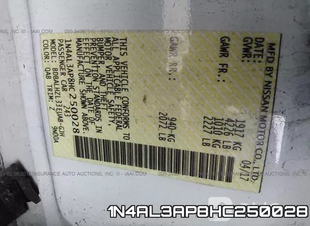 1N4AL3AP8HC250028 фото 10