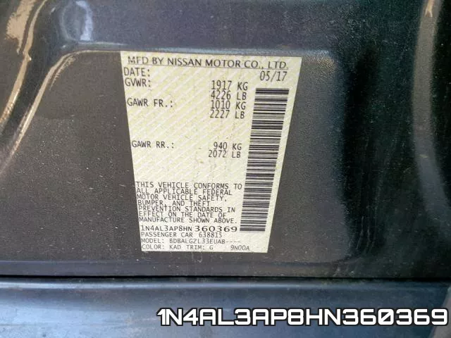 1N4AL3AP8HN360369 фото 2