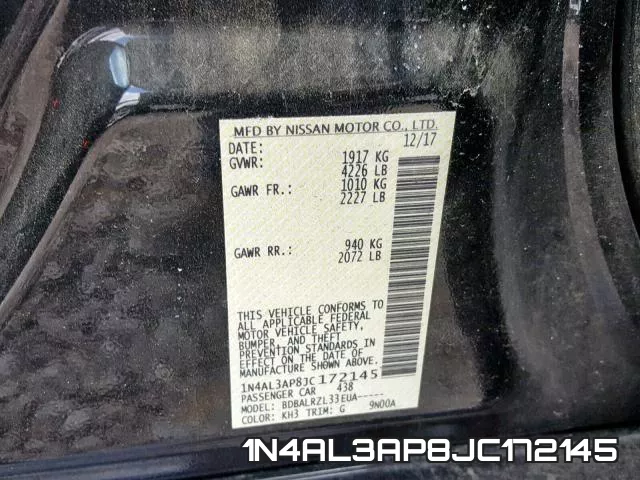 1N4AL3AP8JC172145 фото 2