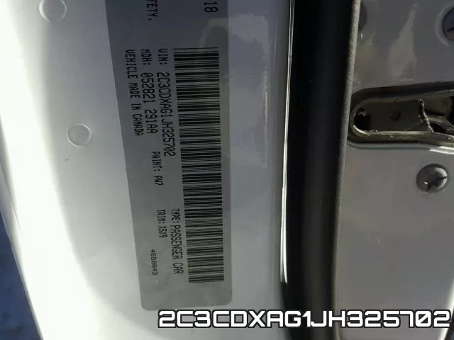 2C3CDXAG1JH325702 фото 2