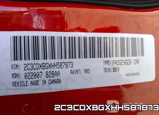 2C3CDXBGXHH587873 фото 10