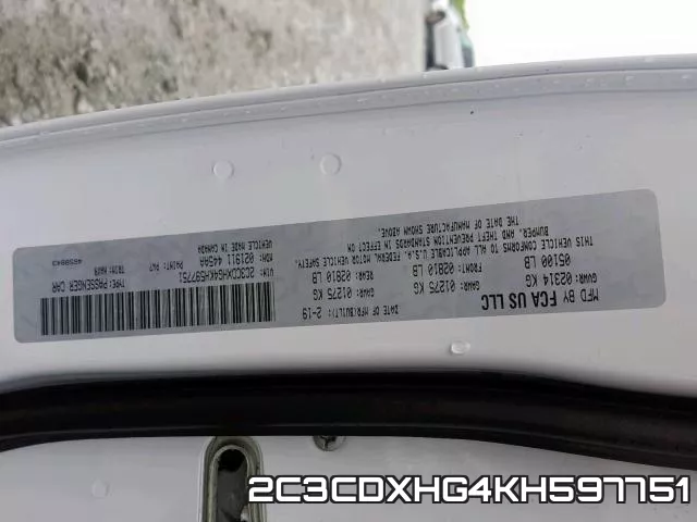 2C3CDXHG4KH597751 фото 2