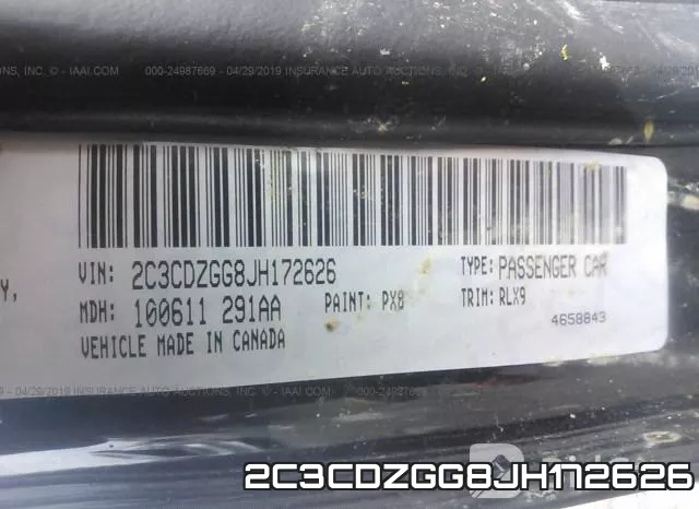 2C3CDZGG8JH172626 фото 10