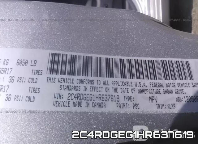 2C4RDGEG1HR637619 фото 10