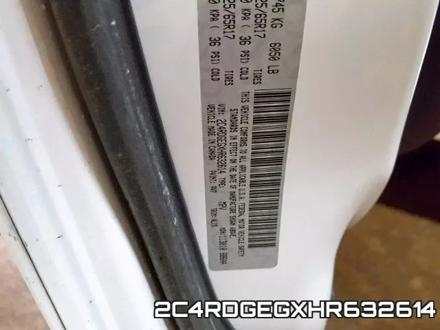 2C4RDGEGXHR632614 фото 2