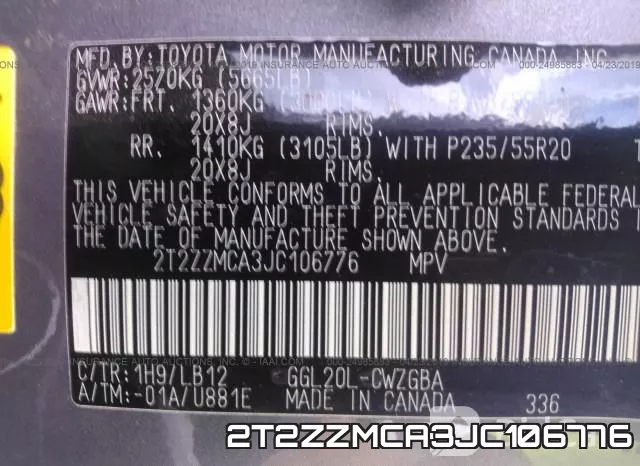 2T2ZZMCA3JC106776 фото 10
