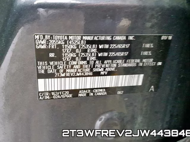 2T3WFREV2JW443846 фото 2