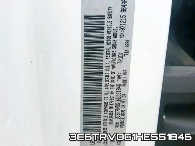 3C6TRVDG1HE551846 фото 2
