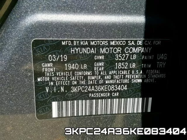 3KPC24A36KE083404 фото 2