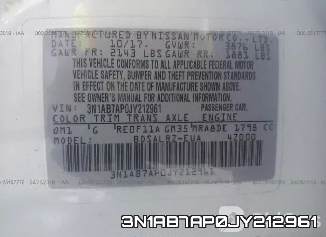 3N1AB7AP0JY212961 фото 10