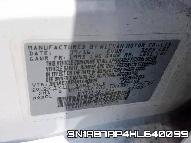3N1AB7AP4HL640099 фото 2
