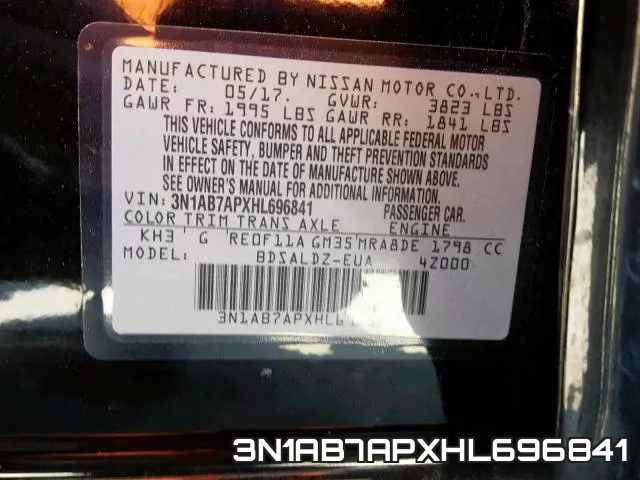 3N1AB7APXHL696841 фото 2