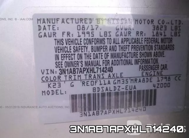 3N1AB7APXHL714240 фото 10