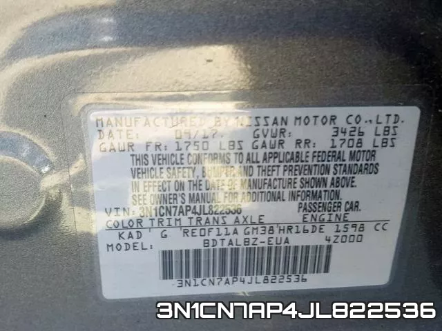 3N1CN7AP4JL822536 фото 2