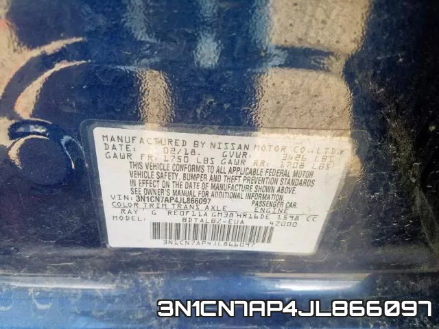 3N1CN7AP4JL866097 фото 2